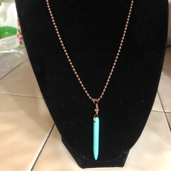 NWOT turquoise necklace. - Picture 3 of 4